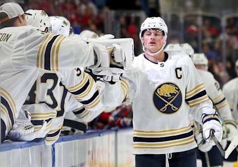 Jack Eichel #9 of the Buffalo Sabres (Photo by Nicholas T. LoVerde/Getty Images)