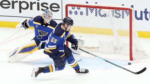 Colton Parayko #55 of the St. Louis Blues(Photo by Tom Pennington/Getty Images)