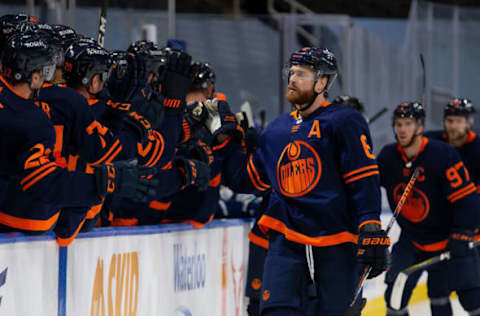 Adam Larsson #6, Edmonton Oilers (Photo by Codie McLachlan/Getty Images)