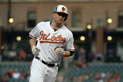 Aug 18, 2016; Baltimore, MD, USA; Baltimore Orioles right fielder 