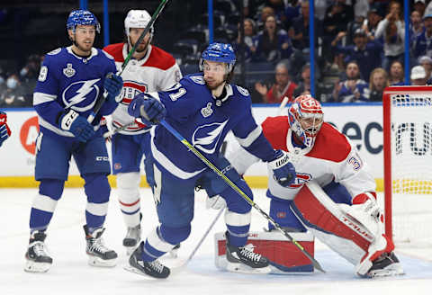 Jul 7, 2021; Tampa, Florida, USA; Montreal Canadiens goaltender Carey Price Mandatory Credit: Kim Klement-USA TODAY Sports