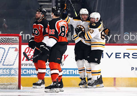 David Pastrnak #88 of the Boston Bruins. (Photo by Bruce Bennett/Getty Images)