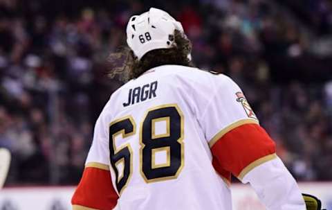 NHL Power Rankings: Florida Panthers right wing Jaromir Jagr (68) skates the ice during the third period against the Colorado Avalanche at the Pepsi Center. The Panthers defeated the Avalanche 3-1. Mandatory Credit: Ron Chenoy-USA TODAY Sports