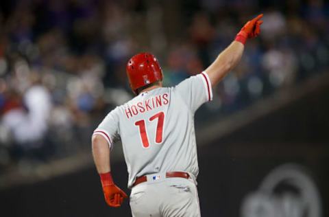 A reenergized Hoskins is on a hot steak to finish the season. Photo by Jim McIsaac/Getty Images.