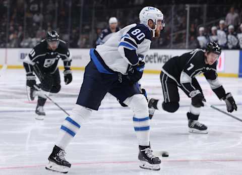 Pierre-Luc Dubois #80, Winnipeg Jets. (Photo by Harry How/Getty Images)