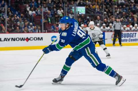 Juho Lammikko #91, Vancouver Canucks Mandatory Credit: Bob Frid-USA TODAY Sports