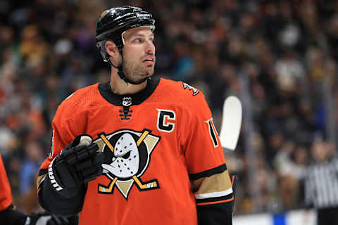 Ryan Getzlaf #15 of the Anaheim Ducks. (Photo by Sean M. Haffey/Getty Images)