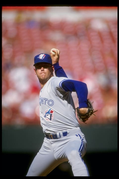 Tom Henke, Toronto Blue Jays. Mandatory Credit: Stephen Dunn /Allsport