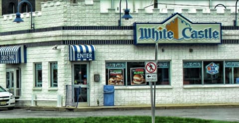 The front exterior of a White Castle restaurant