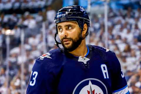 Dustin Byfuglien #33, Winnipeg Jets (Photo by Darcy Finley/NHLI via Getty Images)