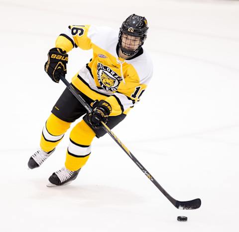 PROVIDENCE, RI – JANUARY 4: Teemu Kivihalme #16 of the Colorado College Tigers skates against the Providence College Friars during NCAA hockey at Schneider Arena on January 4, 2015 in Providence, Rhode Island. The Friars won 5-3. (Photo by Richard T Gagnon/Getty Images)