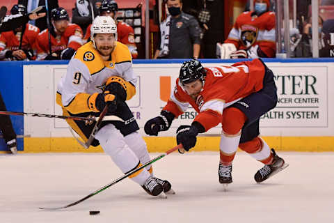 Nashville Predators left wing Filip Forsberg Mandatory Credit: Jasen Vinlove-USA TODAY Sports