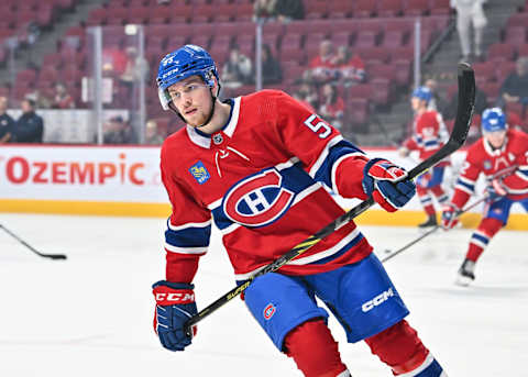 MONTREAL, CANADA – SEPTEMBER 26: Jan Mysak #53 of the Montreal Canadiens. (Photo by Minas Panagiotakis/Getty Images)