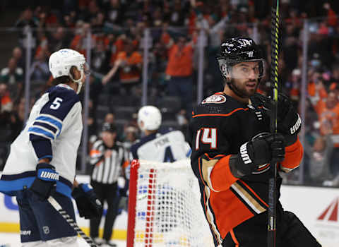 Adam Henrique #14 of the Anaheim Ducks. (Photo by Ronald Martinez/Getty Images)