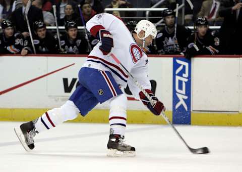 Jan 4, 2006; Washington, DC, USA; Montreal Canadiens defenseman (44) Sheldon Souray. Mandatory Credit: James Lang-USA TODAY Sports Copyright © James Lang