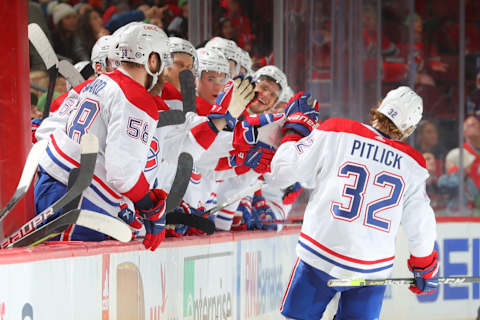 NEWARK, NJ – MARCH 27: Rem Pitlick #32 of the Montreal Canadiens (Photo by Rich Graessle/Getty Images)