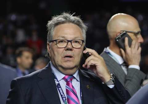 Kelly McCrimmon of the Vegas Golden Knights. (Photo by Bruce Bennett/Getty Images)