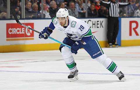 TORONTO, ON – FEBRUARY 29: Brandon Sutter (Photo by Claus Andersen/Getty Images)