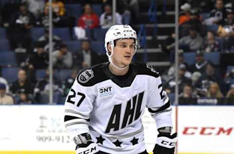 AHL All-Star Game, Brenan Mennel #27 (Photo by Harry How/Getty Images)