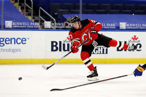 New Jersey Devils left wing Nikita Gusev (97): (Timothy T. Ludwig-USA TODAY Sports)