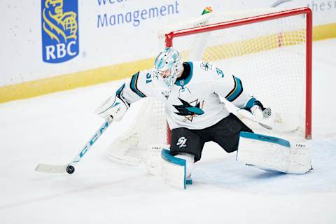 Martin Jones #31 of the San Jose Sharks. (Photo by Hannah Foslien/Getty Images)