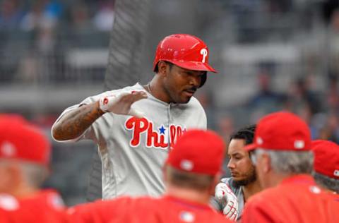 Kendrick Ignites a Phils’ Victory with His Fourth-Inning Homer. Photo by Dale Zanine – USA TODAY Sports.