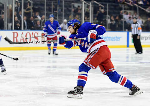 Artemi Panarin #10 of the New York Rangers (Photo by Emilee Chinn/Getty Images)