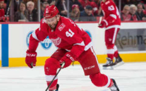 DETROIT, MI – FEBRUARY 13: Luke Glendening