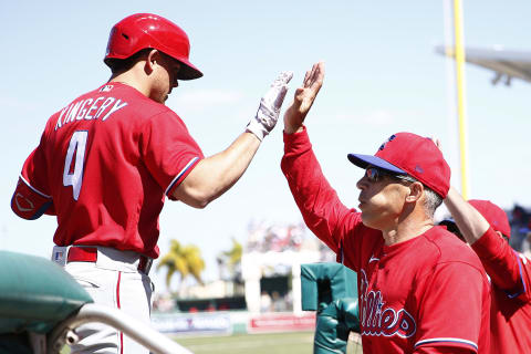 Expect a breakout campaign from Kingery for the 2020 Phillies. Photo by Michael Reaves/Getty Images.