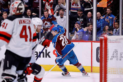 Colorado Avalanche left wing Miles Wood (28): Isaiah J. Downing-USA TODAY Sports