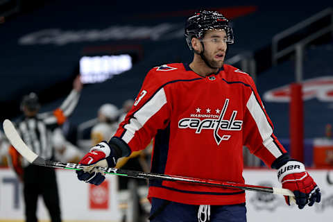 Tom Wilson #43 of the Washington Capitals. (Photo by Rob Carr/Getty Images)