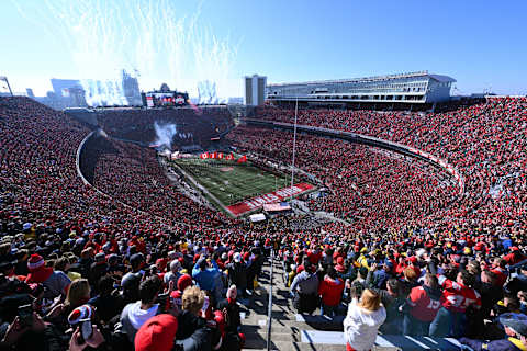 COLUMBUS, OHIO – NOVEMBER 26: The Ohio State Buckeyes take the field prior to a game against the Michigan Wolverines at Ohio Stadium on November 26, 2022 in Columbus, Ohio. (Photo by Ben Jackson/Getty Images)