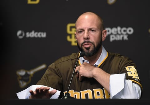 New Padres manager Jayce Tingler. (Photo by Denis Poroy/Getty Images)