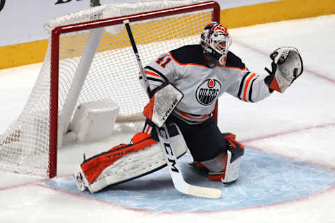 Mike Smith #41, Edmonton Oilers Mandatory Credit: Jean-Yves Ahern-USA TODAY Sports