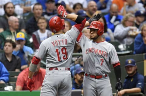 MILWAUKEE, WI – SEPTEMBER 27: Joey Votto. (Photo by Stacy Revere/Getty Images)