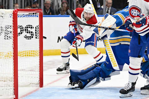 Nov 4, 2023; St. Louis, Missouri, USA; Montreal Canadiens left wing Tanner Pearson. Mandatory Credit: Jeff Le-USA TODAY Sports