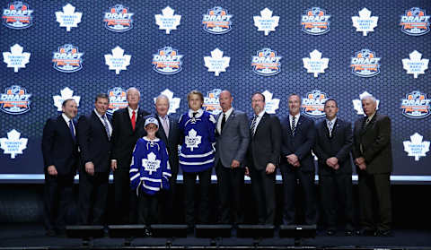 PHILADELPHIA, PA – JUNE 27: William Nylander is selected eighth overall by the Toronto Maple Leafs(Photo by Bruce Bennett/Getty Images)