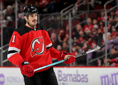 Brian Boyle #11 of the New Jersey Devils (Photo by Elsa/Getty Images)