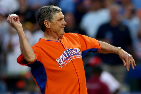 NEW YORK, NY – JULY 16: Hall of Famer Tom Seaver throws out the first pitch before the 84th MLB All-Star Game on July 16, 2013 at Citi Field in the Flushing neighborhood of the Queens borough of New York City. (Photo by Mike Ehrmann/Getty Images)