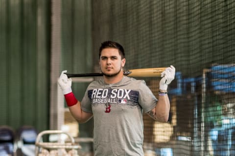 FT. MYERS, FL – FEBRUARY 16: Michael Chavis of the Boston Red Sox poses for a portrait during a team workout on February 16, 2018, at Fenway South in Fort Myers, Florida. (Photo by Billie Weiss/Boston Red Sox/Getty Images)