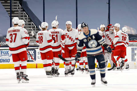 Cam Atkinson #13 of the Columbus Blue Jackets. Photo by Kirk Irwin/Getty Images)