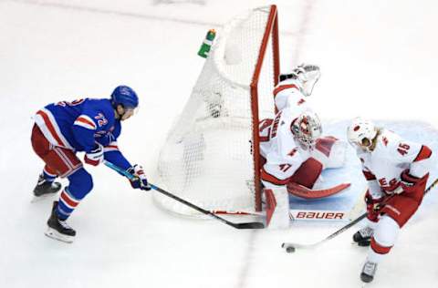 Sami Vatanen #45 of the Carolina Hurricanes (Photo by Andre Ringuette/Freestyle Photo/Getty Images)