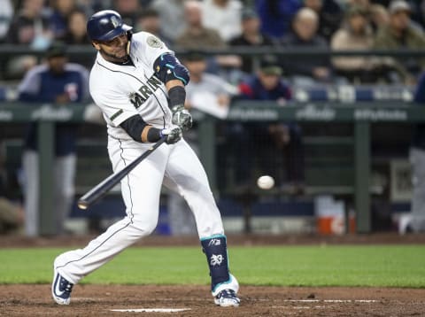 SEATTLE, WA – MAY 26: Nelson Cruz #23 of the Seattle Mariners hits a two-run home run off of starting pitcher Jake Odorizzi #12 of the Minnesota Twins during the sixth inning of a game at Safeco Field on May 26, 2018, in Seattle, Washington. (Photo by Stephen Brashear/Getty Images)