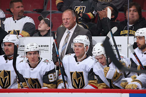 Head coach Gerard Gallant of the Vegas Golden Knights