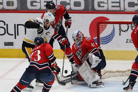 Vitek Vanecek, Washington Capitals Mandatory Credit: Geoff Burke-USA TODAY Sports