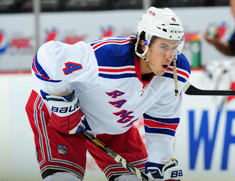 Michael Del Zotto #4 of the New York Rangers (Photo by Christopher Pasatieri/Getty Images)