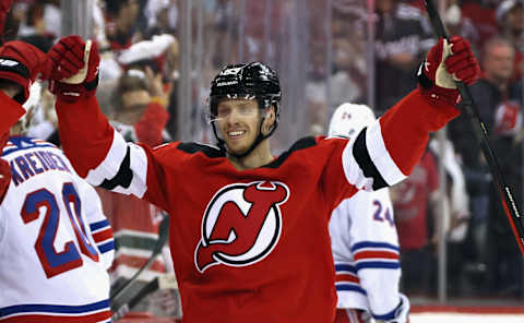 Jesper Bratt #63 of the New Jersey Devils (Photo by Bruce Bennett/Getty Images)