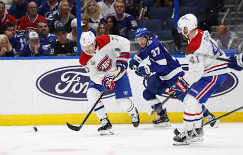 Jun 28, 2021; Tampa, Florida, USA; Montreal Canadiens Tyler Toffoli Mandatory Credit: Kim Klement-USA TODAY Sports