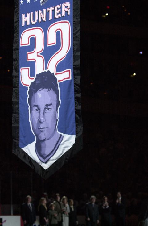 11 Mar 2000: Dale Hunter was honored and his number retired prior to the Washington Capitals game with the New Jersey Devils at the MCI Center in Washington D.C. <> Mandatory Credit: Doug Pensinger/ALLSPORT