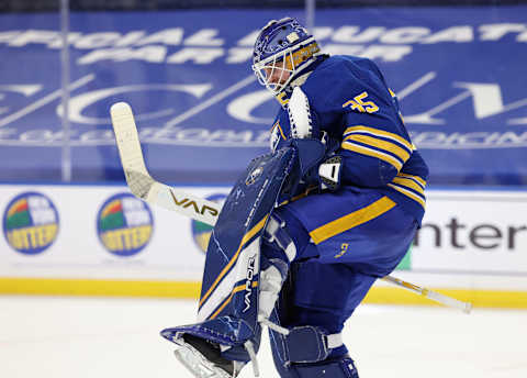 Buffalo Sabres goaltender Linus Ullmark (35). Mandatory Credit: Timothy T. Ludwig-USA TODAY Sports